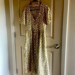 Awesome dress by madewell with pockets cool greenish color